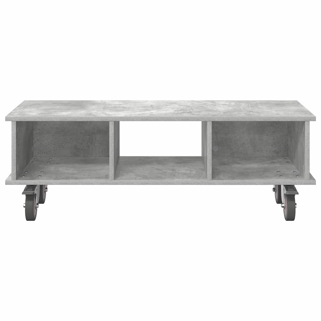 TV-bord 100 x 35 x 35 cm Beton Grå Konstrueret træ