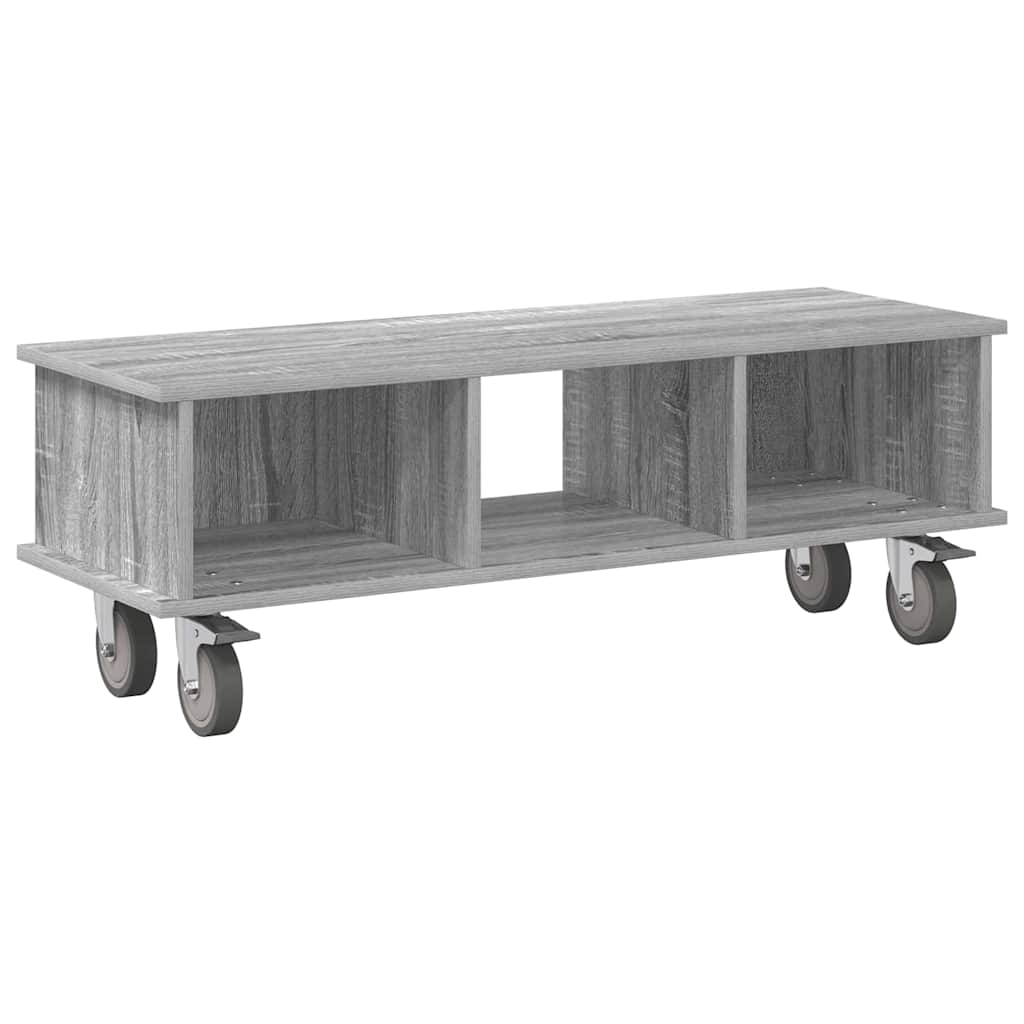 TV-bord 100 x 35 x 35 cm Grå Sonoma Konstrueret træ