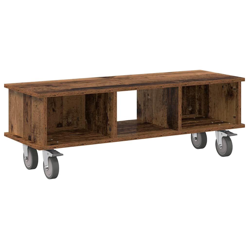 TV-bord Gammelt træ 100 x 35 x 35 cm Konstrueret træ
