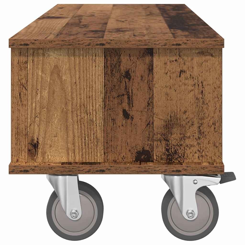 TV-bord Gammelt træ 100 x 35 x 35 cm Konstrueret træ