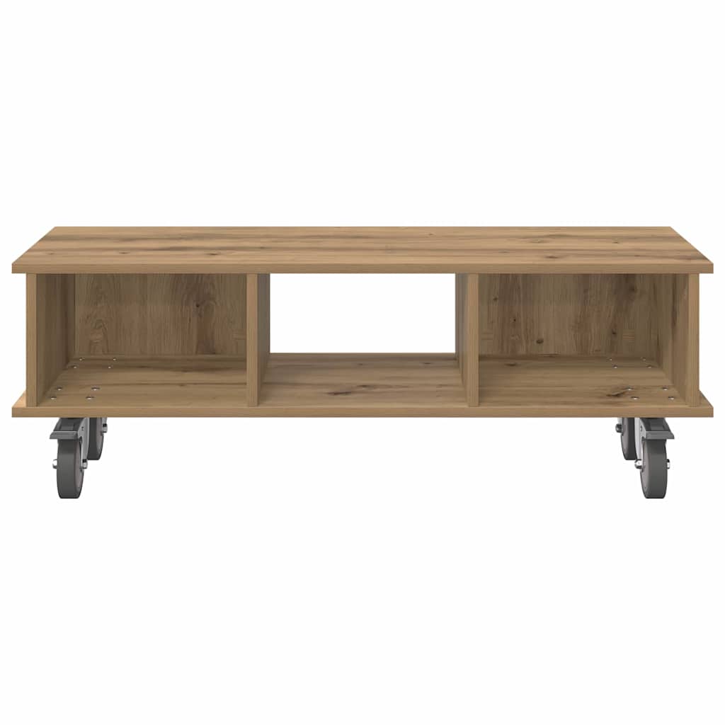 TV-bord 100 x 35 x 35 cm Artisan Egetræ Konstrueret træ