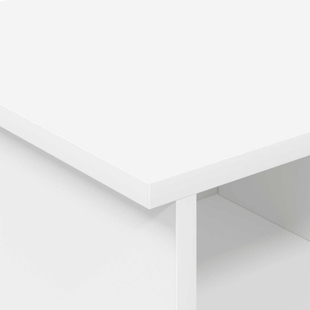 TV-bord 68,5 x 35 x 35 cm Hvid Konstrueret træ