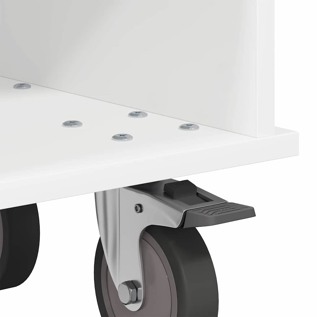 TV-bord 68,5 x 35 x 35 cm Hvid Konstrueret træ