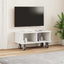 TV-bord 68,5 x 35 x 35 cm Hvid Konstrueret træ