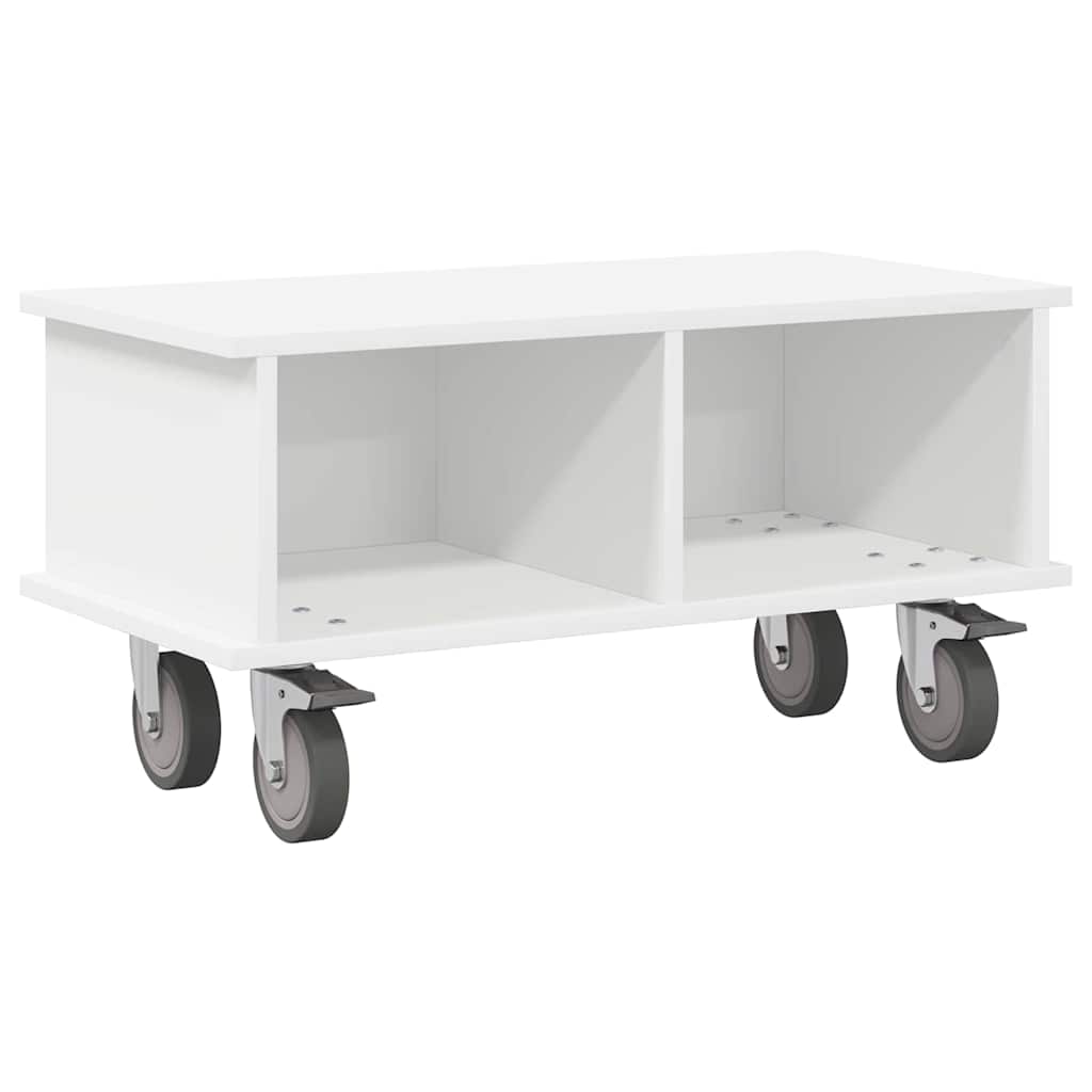 TV-bord 68,5 x 35 x 35 cm Hvid Konstrueret træ