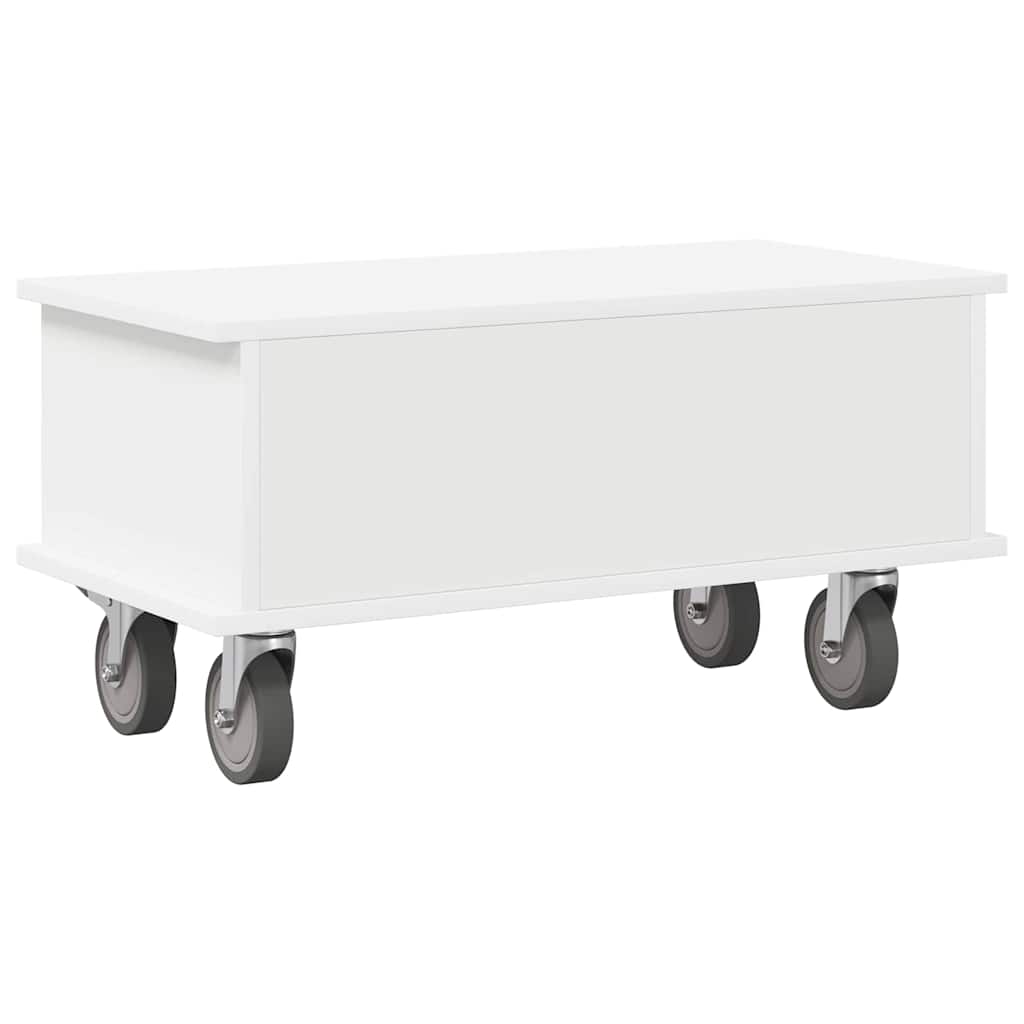 TV-bord 68,5 x 35 x 35 cm Hvid Konstrueret træ
