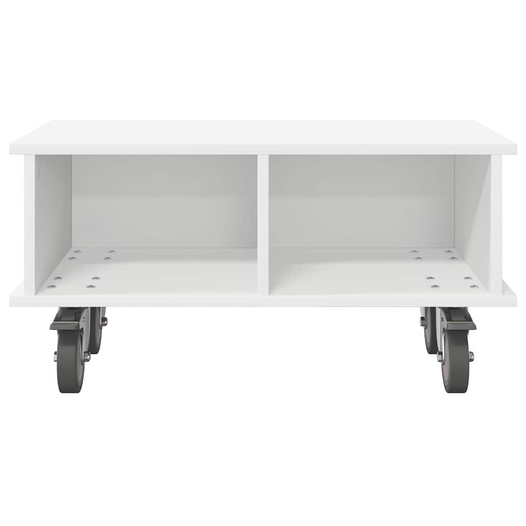 TV-bord 68,5 x 35 x 35 cm Hvid Konstrueret træ