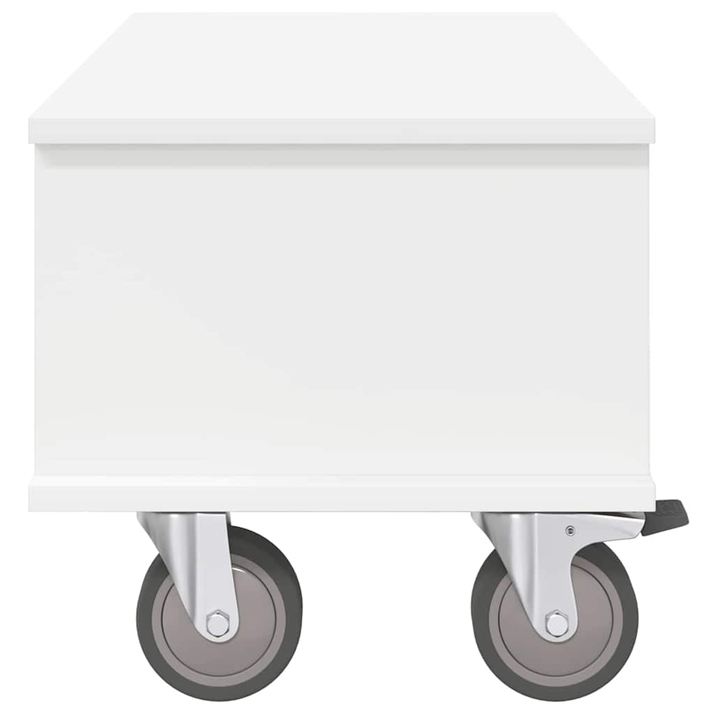TV-bord 68,5 x 35 x 35 cm Hvid Konstrueret træ
