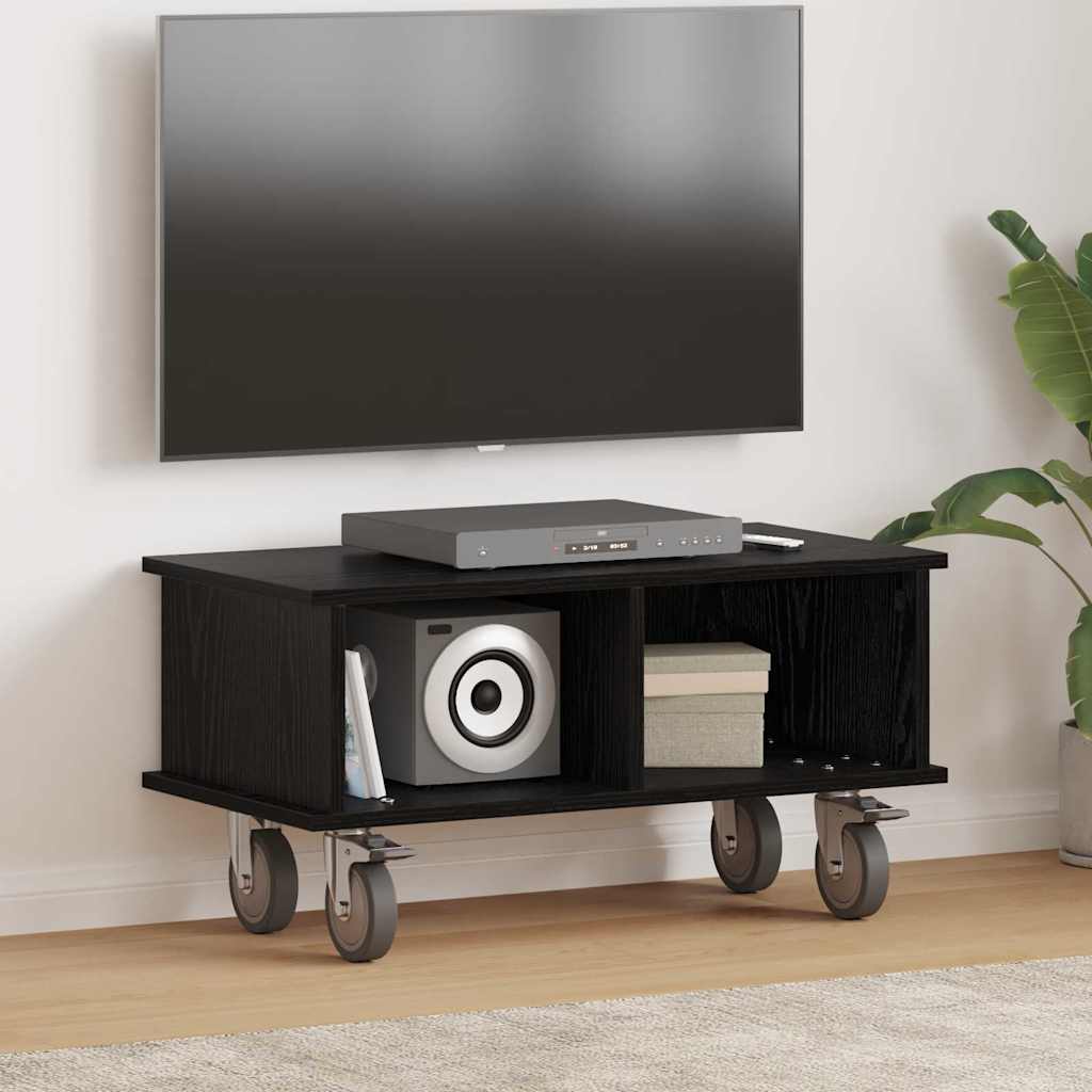TV-bord 68,5 x 35 x 35 cm Sort eg Konstrueret træ