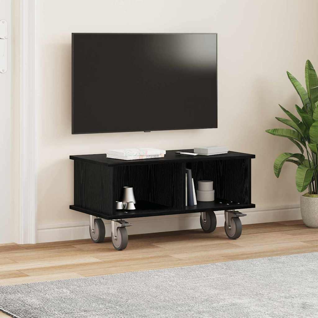 TV-bord 68,5 x 35 x 35 cm Sort eg Konstrueret træ