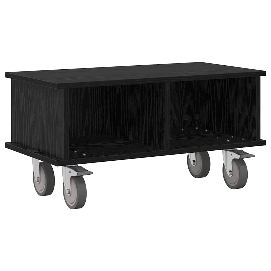 TV-bord 68,5 x 35 x 35 cm Sort eg Konstrueret træ
