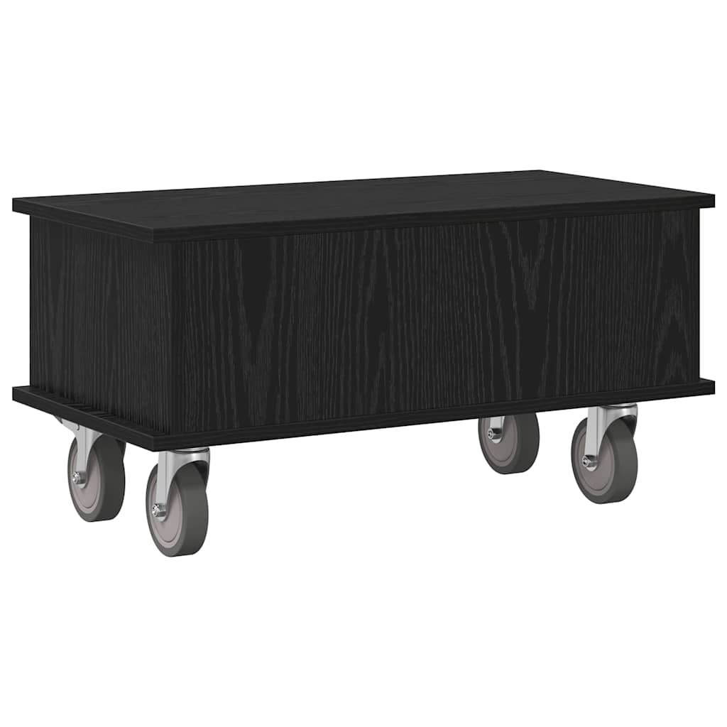 TV-bord 68,5 x 35 x 35 cm Sort eg Konstrueret træ