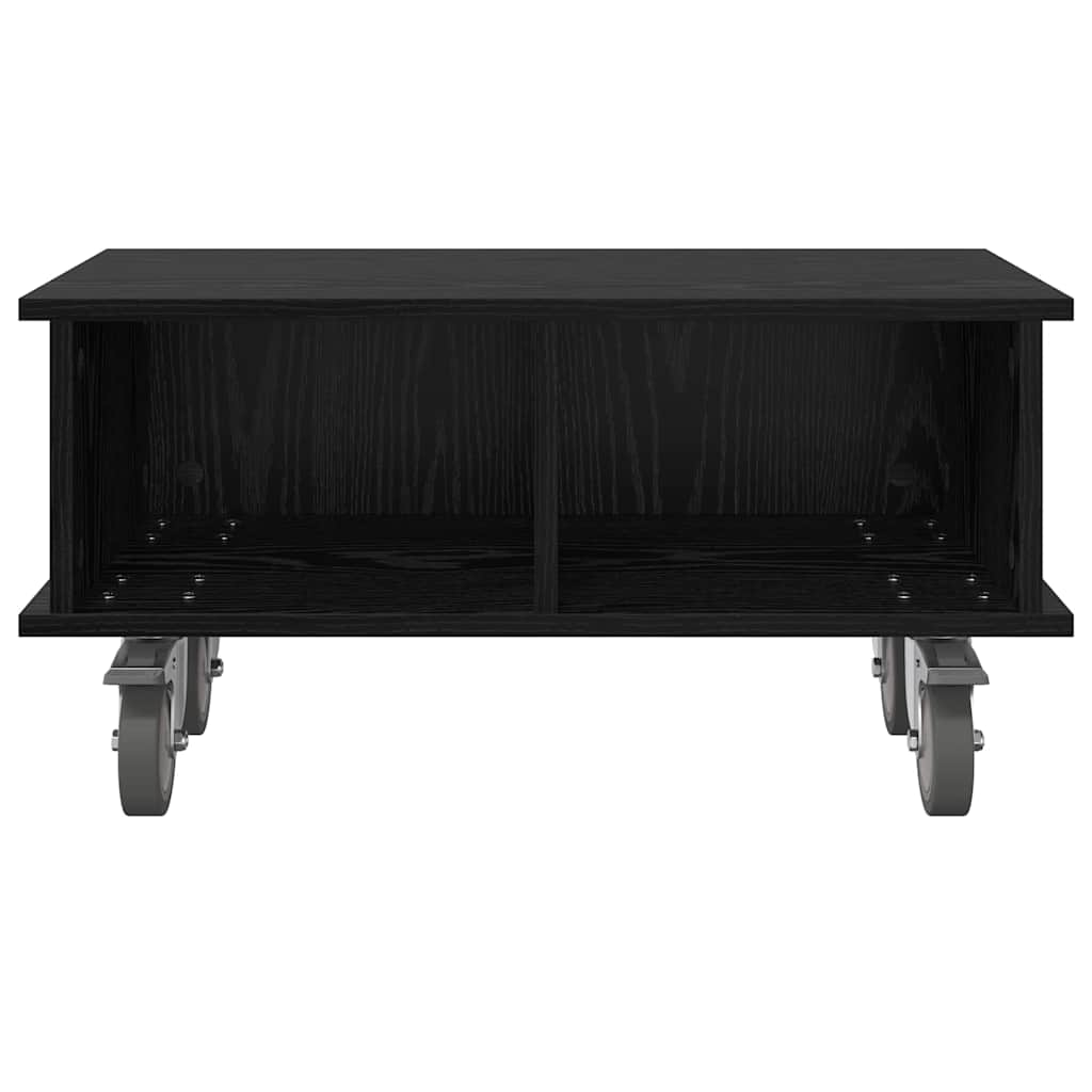 TV-bord 68,5 x 35 x 35 cm Sort eg Konstrueret træ