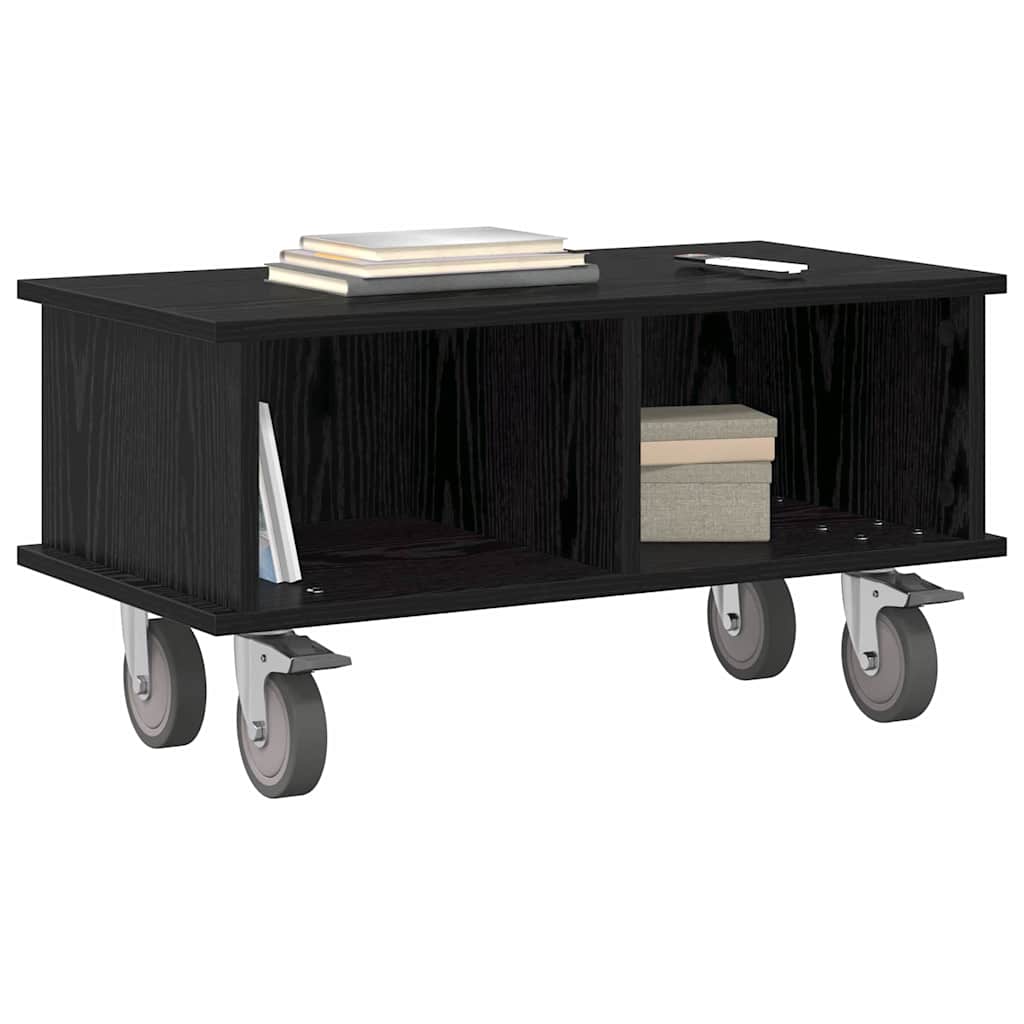 TV-bord 68,5 x 35 x 35 cm Sort eg Konstrueret træ