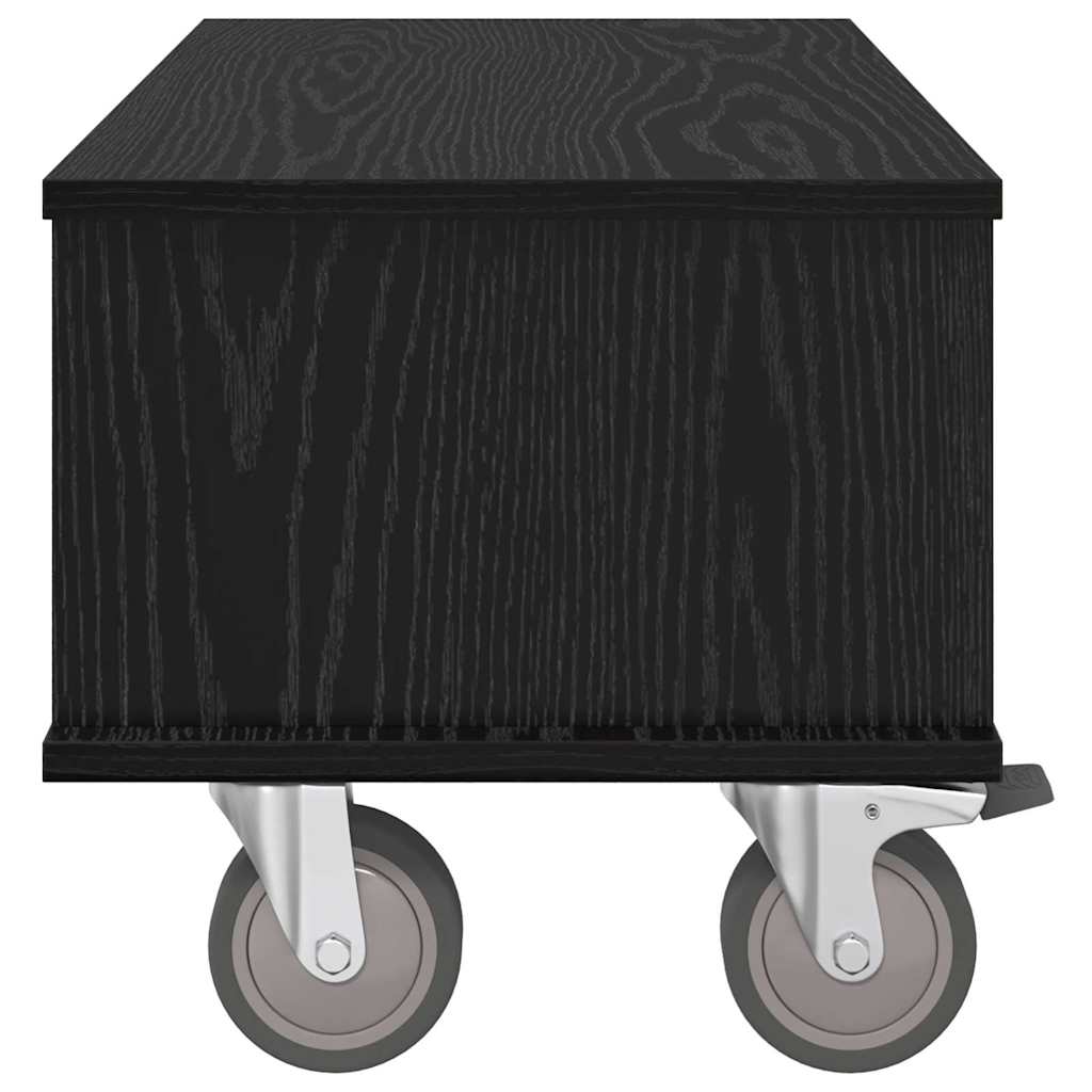 TV-bord 68,5 x 35 x 35 cm Sort eg Konstrueret træ