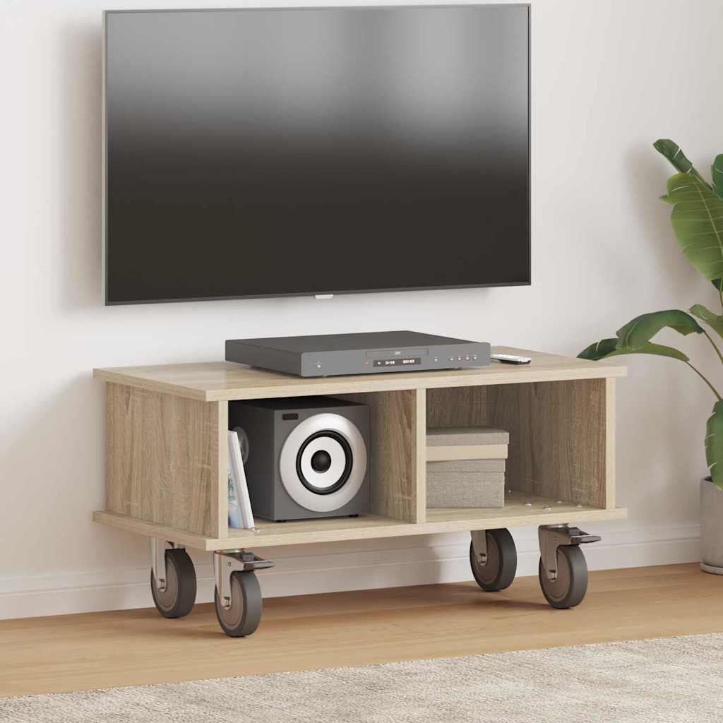 TV-bord 68,5 x 35 x 35 cm Sonoma eg Konstrueret træ