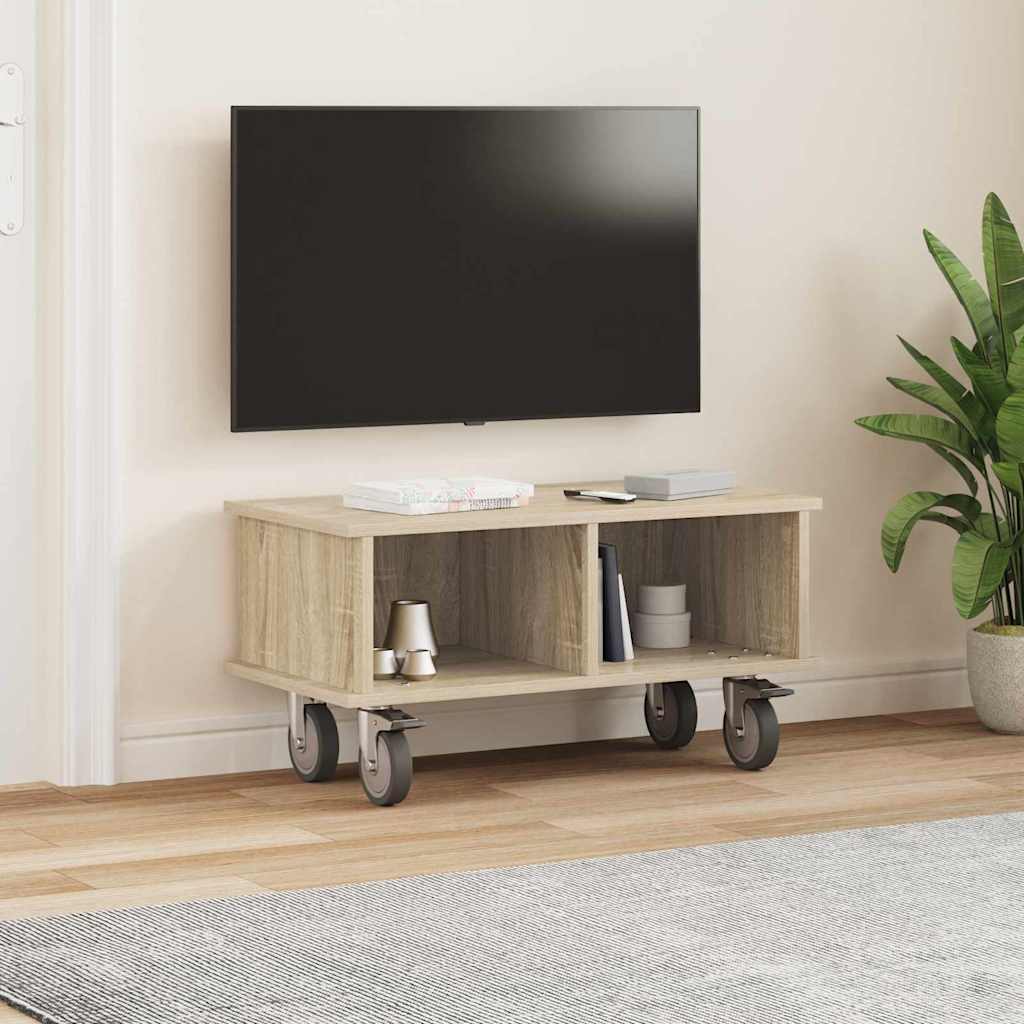 TV-bord 68,5 x 35 x 35 cm Sonoma eg Konstrueret træ