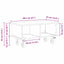 TV-bord Sonoma eg 68,5 x 35 x 35 cm Konstrueret træ