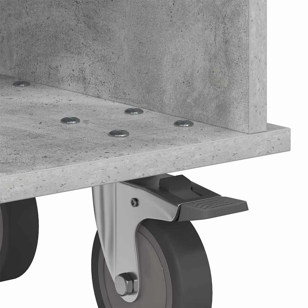 TV-bord 68,5 x 35 x 35 cm Beton Grå Konstrueret træ