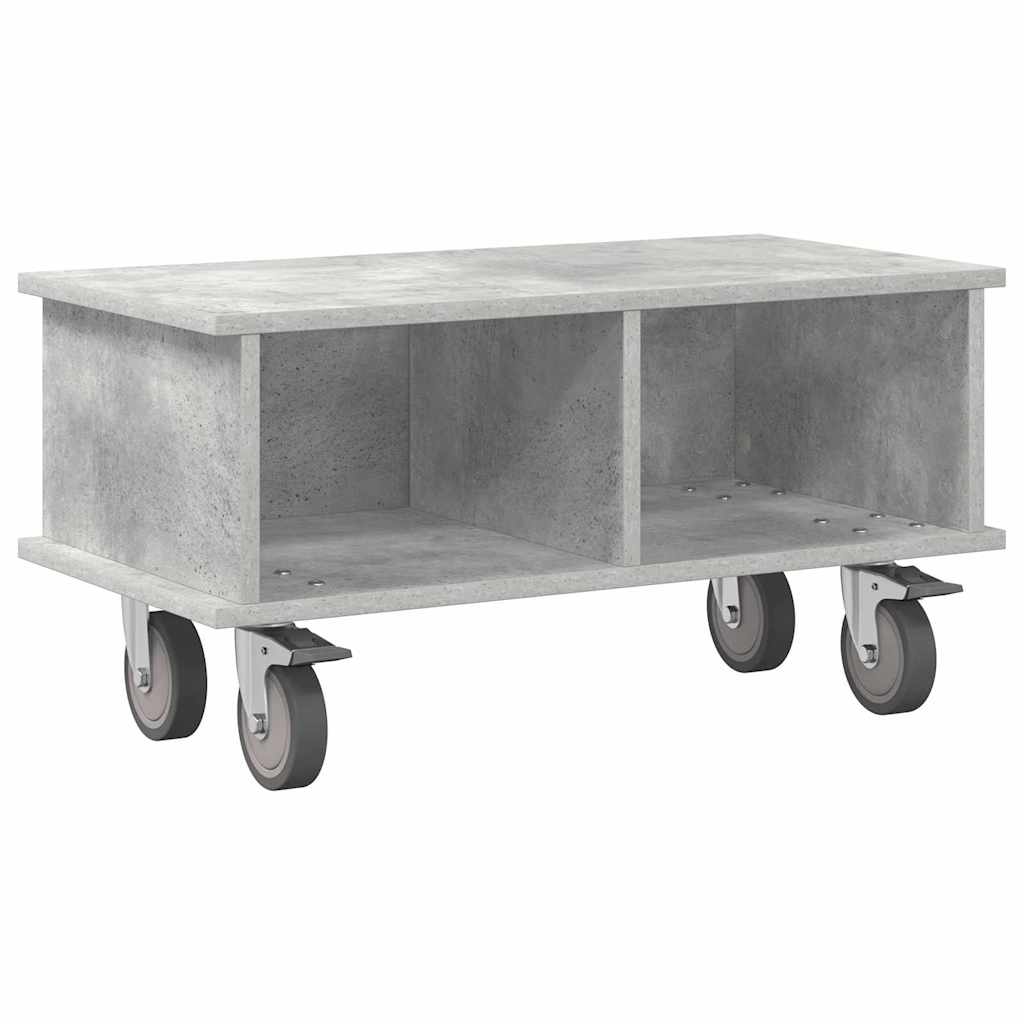 TV-bord 68,5 x 35 x 35 cm Beton Grå Konstrueret træ