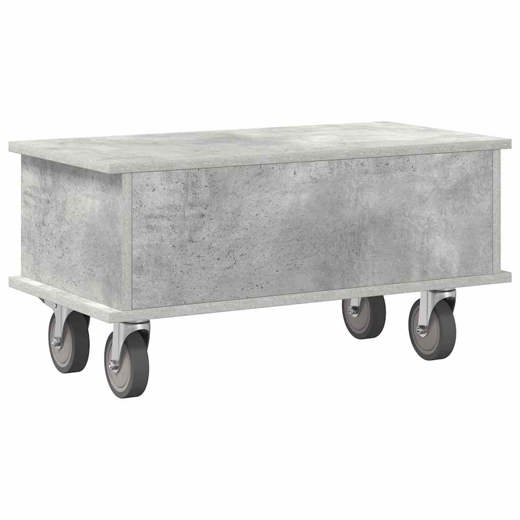 TV-bord 68,5 x 35 x 35 cm Beton Grå Konstrueret træ