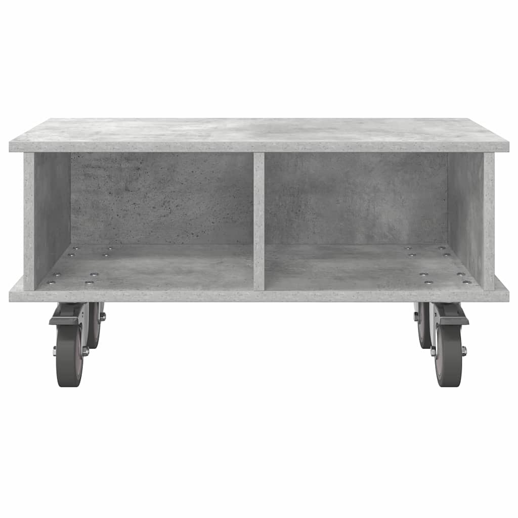 TV-bord 68,5 x 35 x 35 cm Beton Grå Konstrueret træ