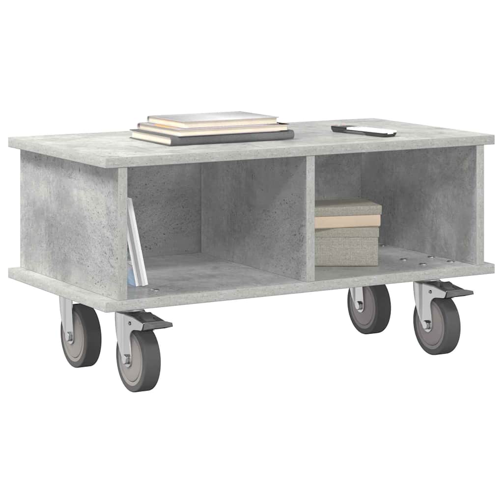 TV-bord 68,5 x 35 x 35 cm Beton Grå Konstrueret træ