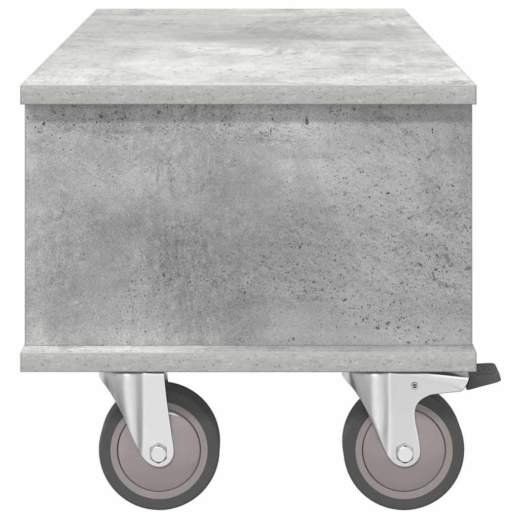 TV-bord 68,5 x 35 x 35 cm Beton Grå Konstrueret træ
