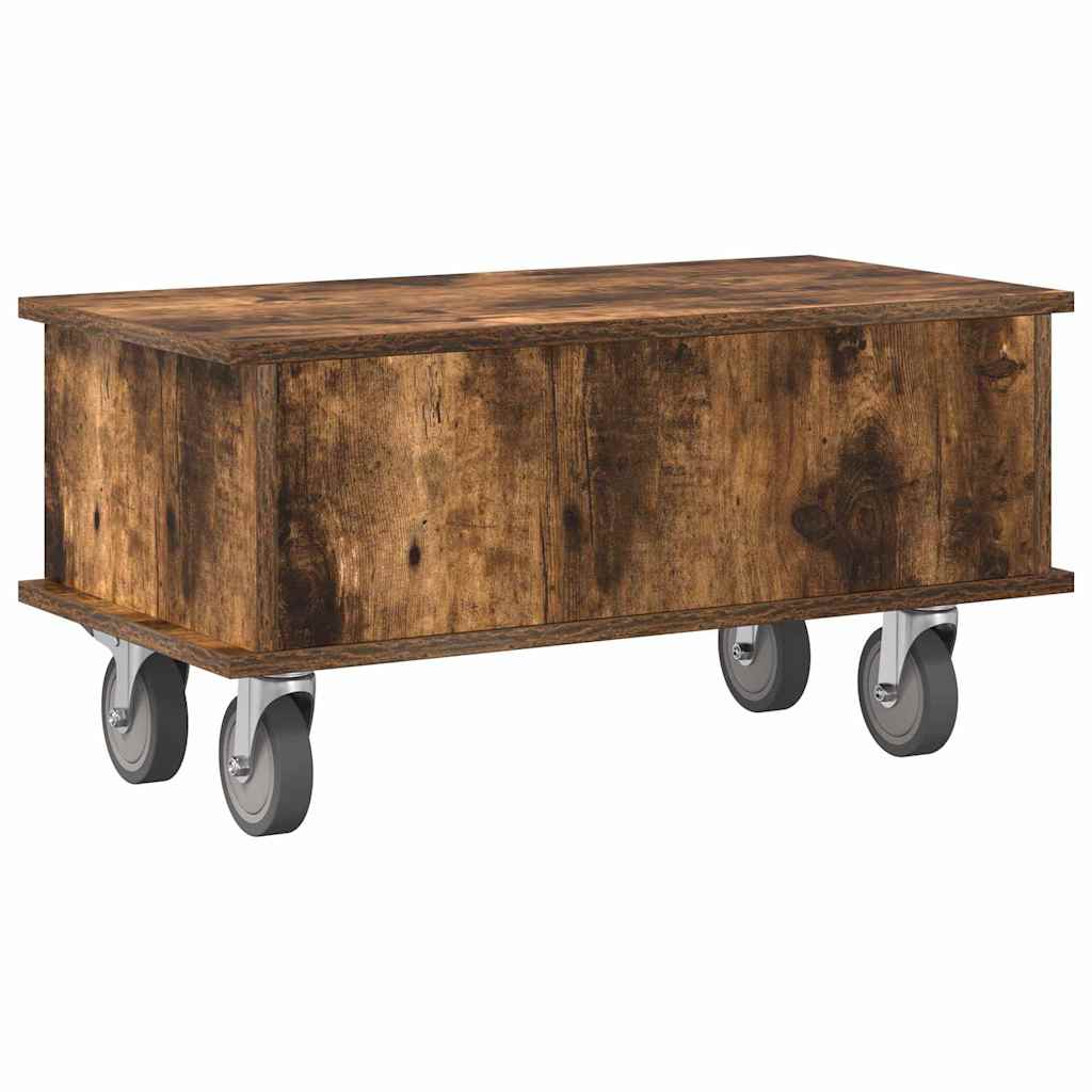 TV-bord Røget eg 68,5 x 35 x 35 cm Konstrueret træ