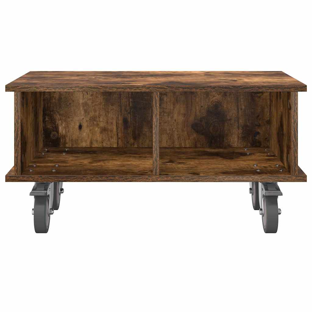 TV-bord Røget eg 68,5 x 35 x 35 cm Konstrueret træ