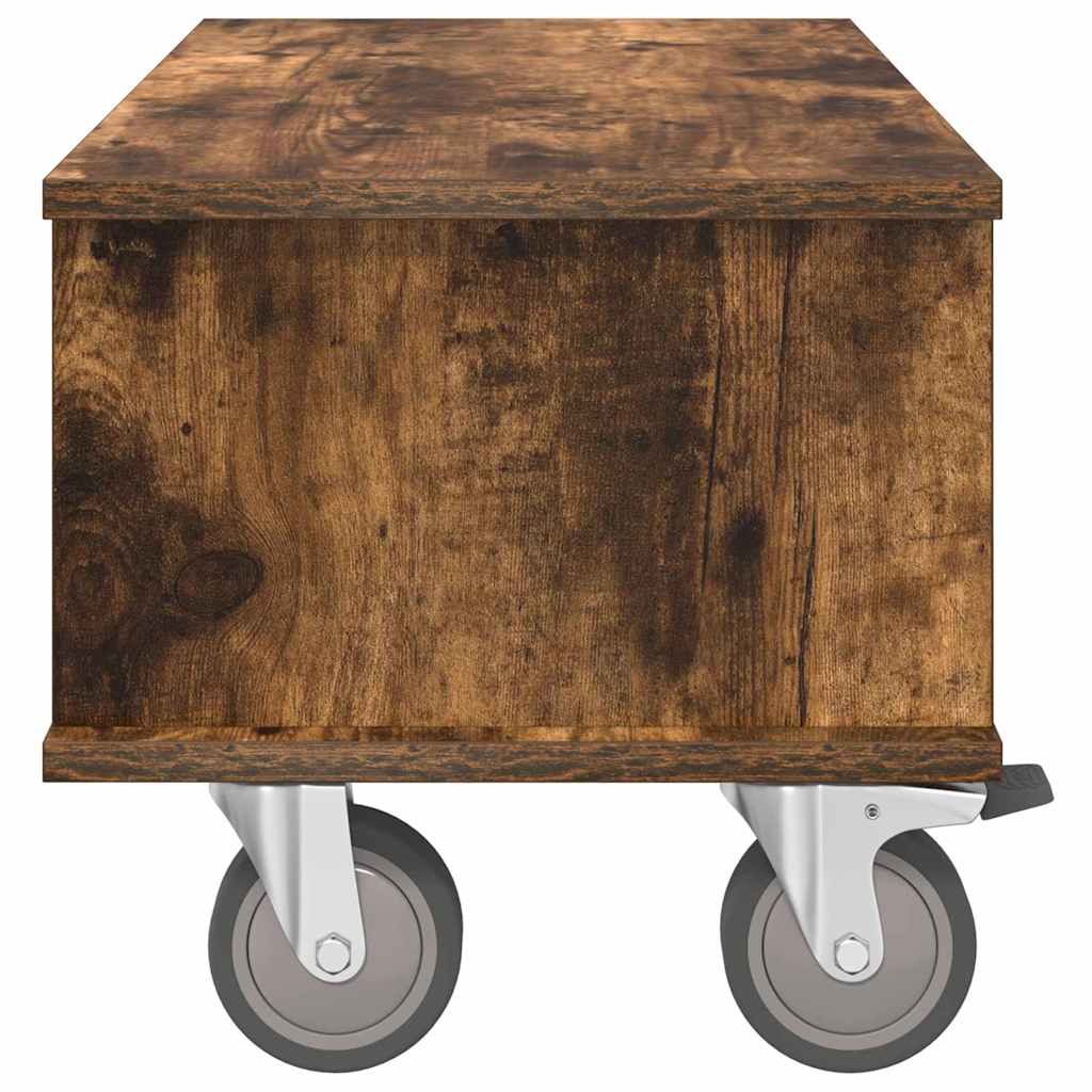 TV-bord Røget eg 68,5 x 35 x 35 cm Konstrueret træ
