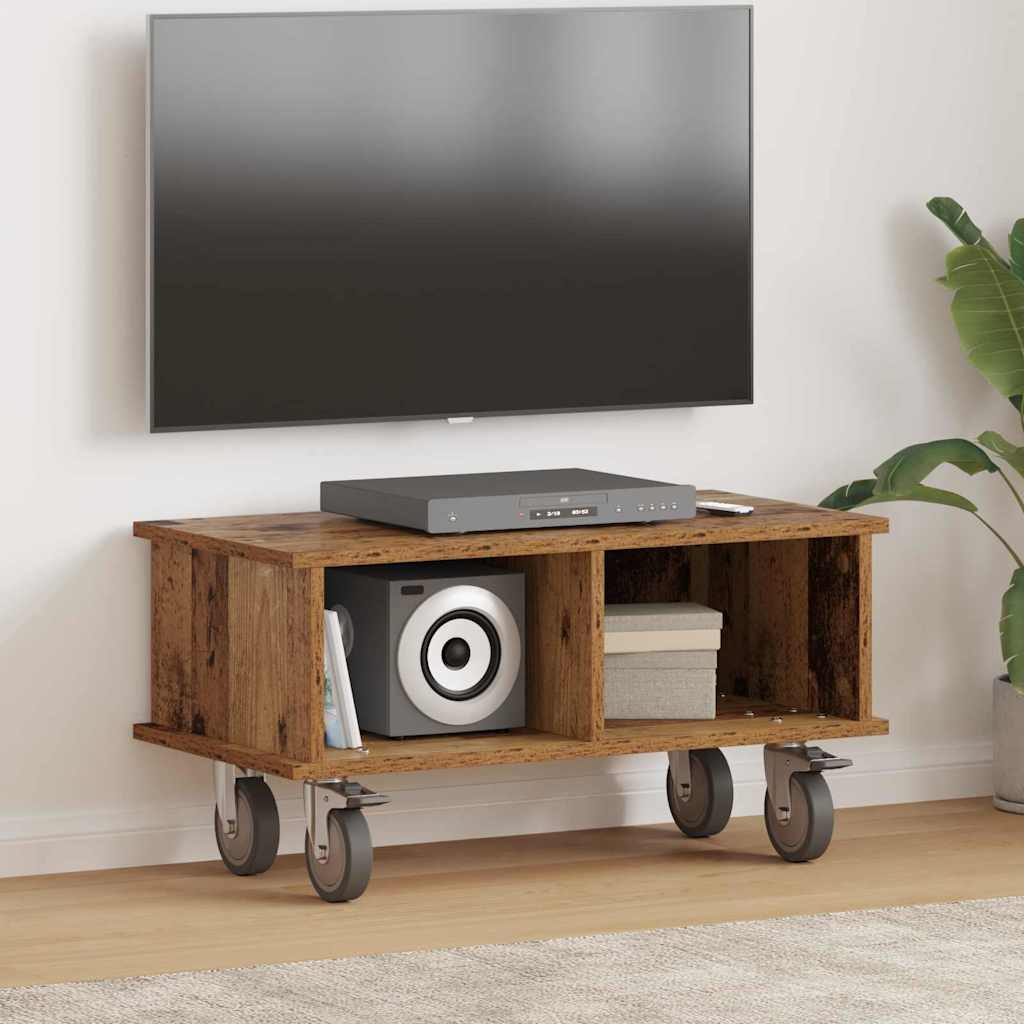 TV-bord Gammelt træ 68,5 x 35 x 35 cm Konstrueret træ