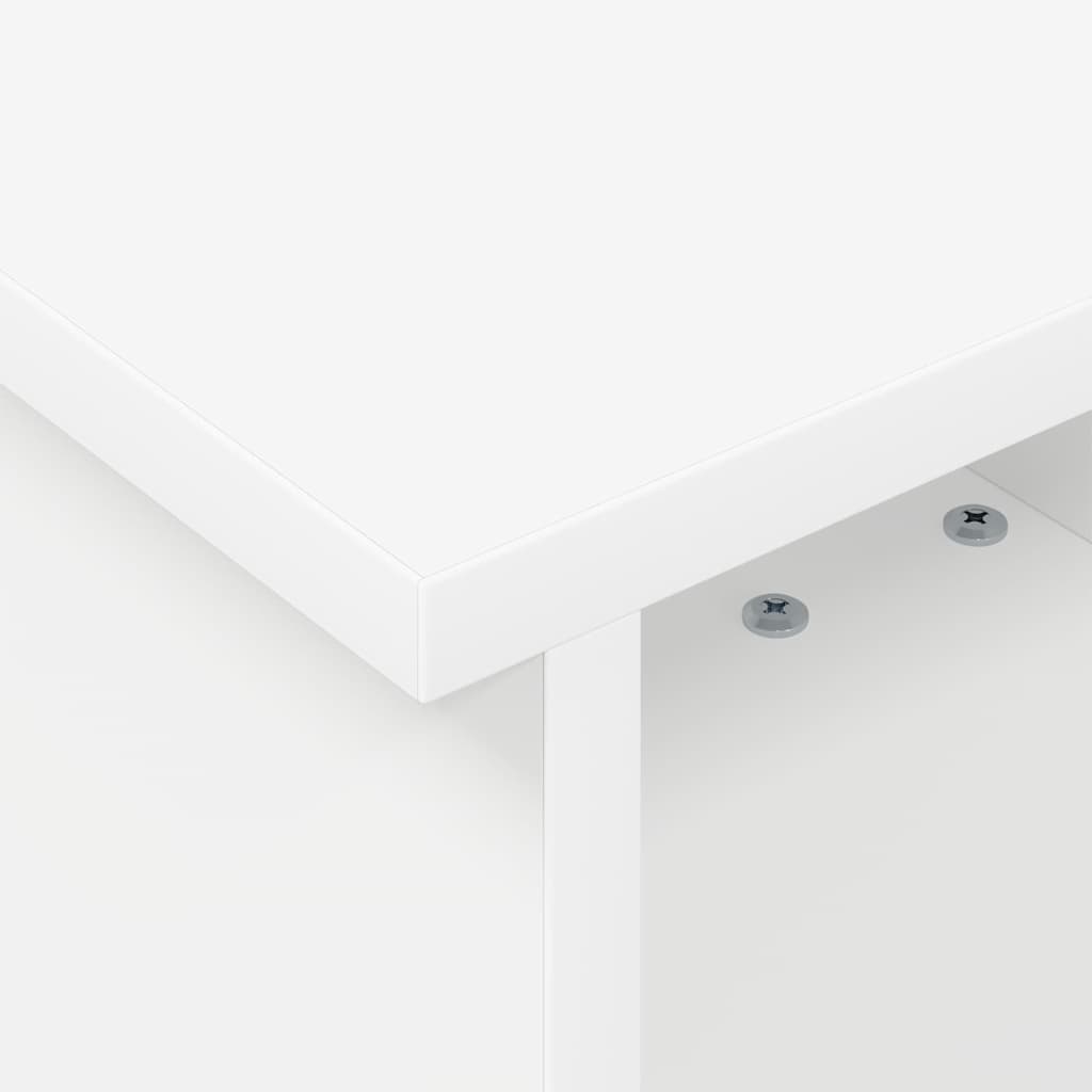 TV-bord Hvid 37 x 35 x 35 cm Konstrueret træ