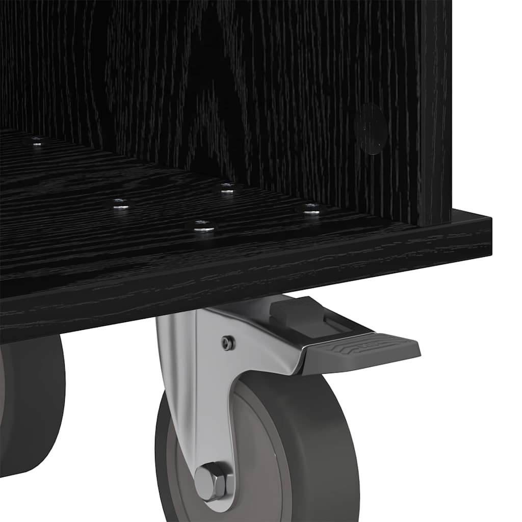 TV-bord 37 x 35 x 35 cm Sort eg Konstrueret træ