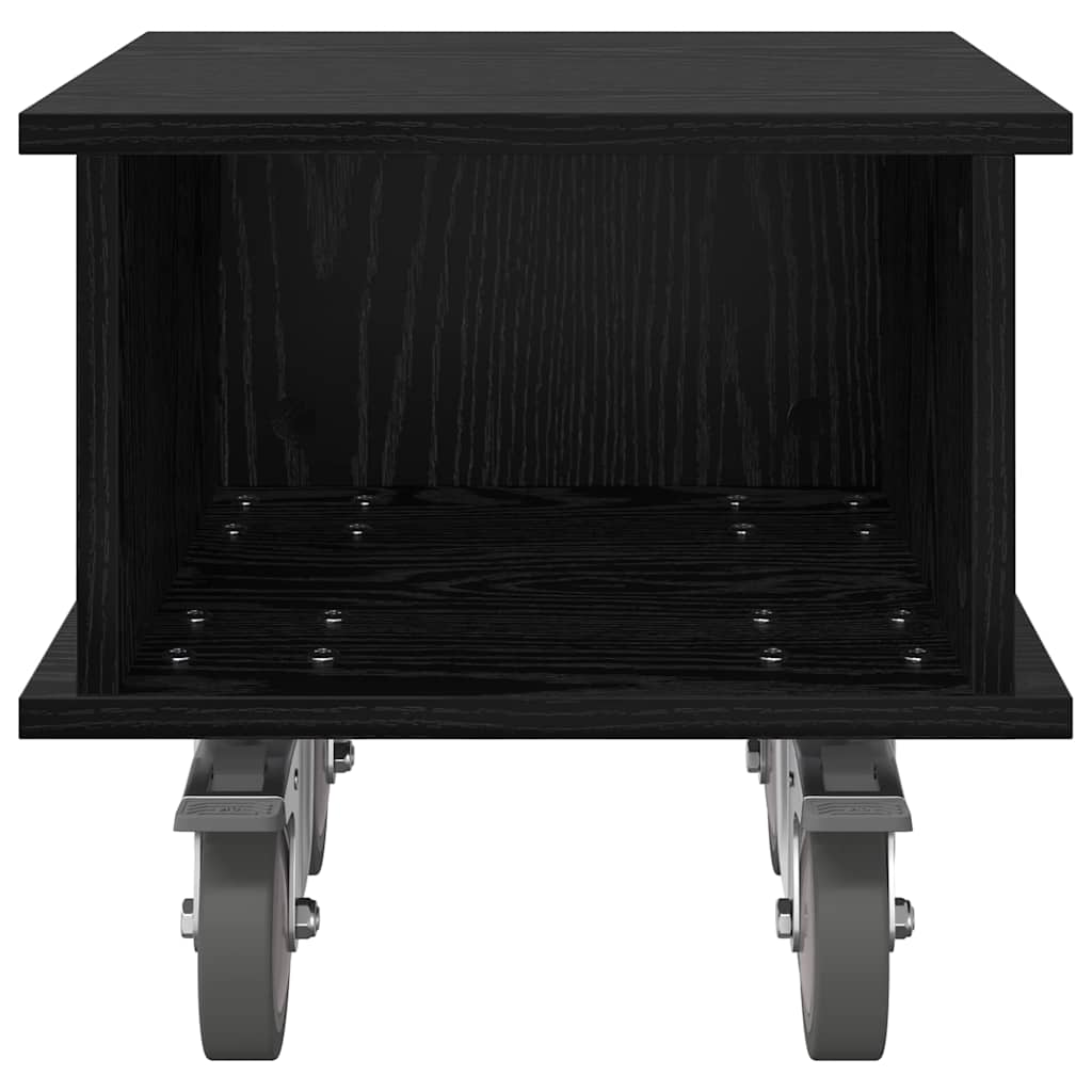 TV-bord 37 x 35 x 35 cm Sort eg Konstrueret træ