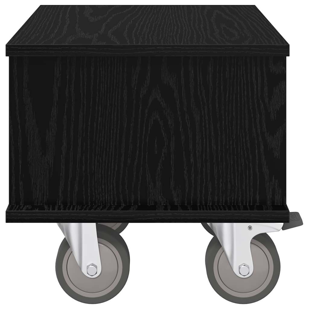 TV-bord 37 x 35 x 35 cm Sort eg Konstrueret træ