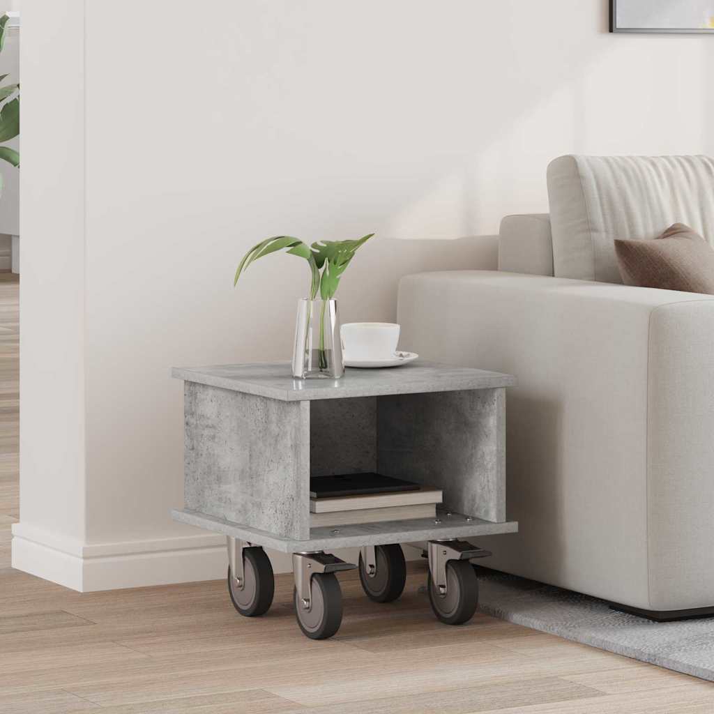 TV-bord Beton Grå 37 x 35 x 35 cm Konstrueret træ