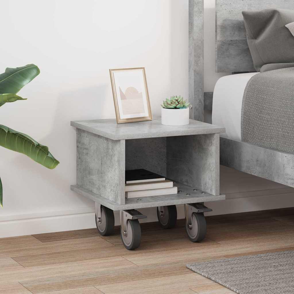 TV-bord Beton Grå 37 x 35 x 35 cm Konstrueret træ