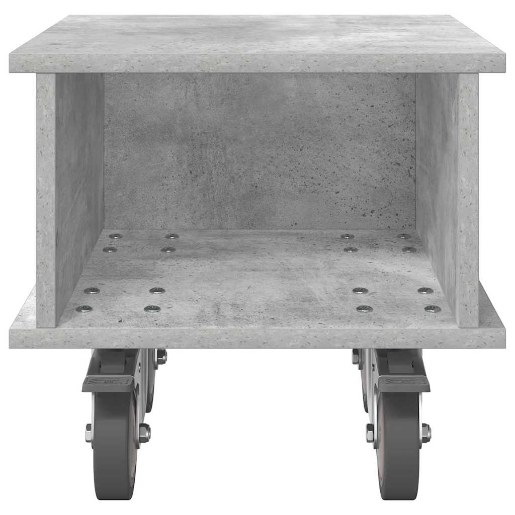 TV-bord Beton Grå 37 x 35 x 35 cm Konstrueret træ