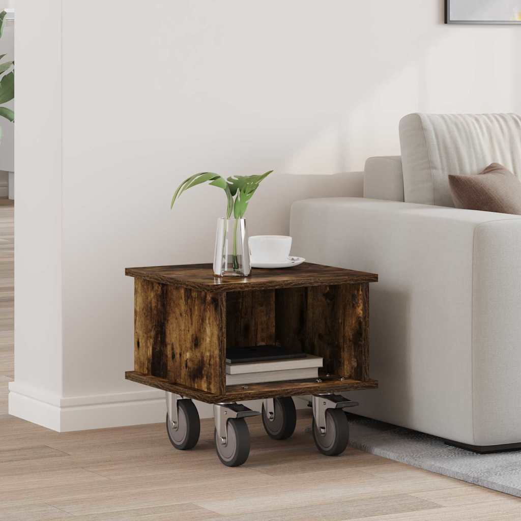 TV-bord Røget eg 37 x 35 x 35 cm Konstrueret træ