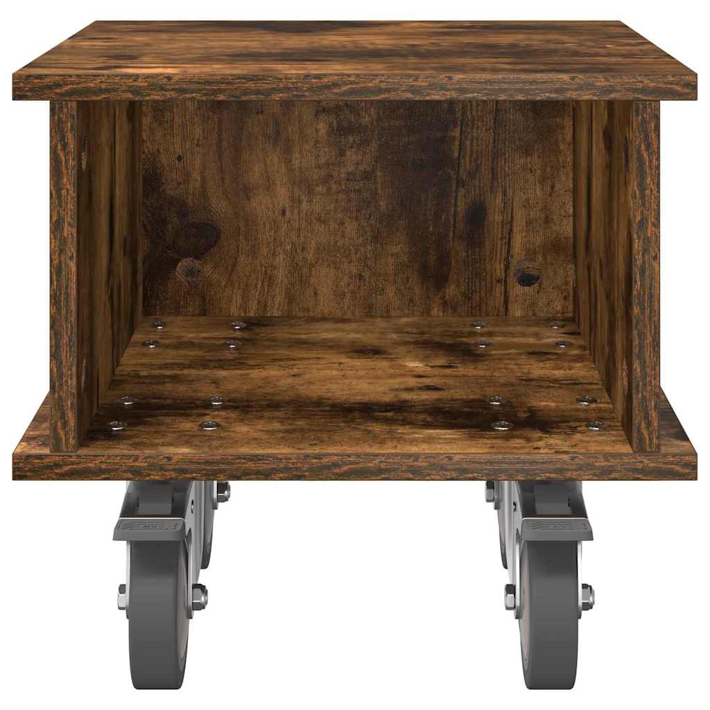 TV-bord Røget eg 37 x 35 x 35 cm Konstrueret træ