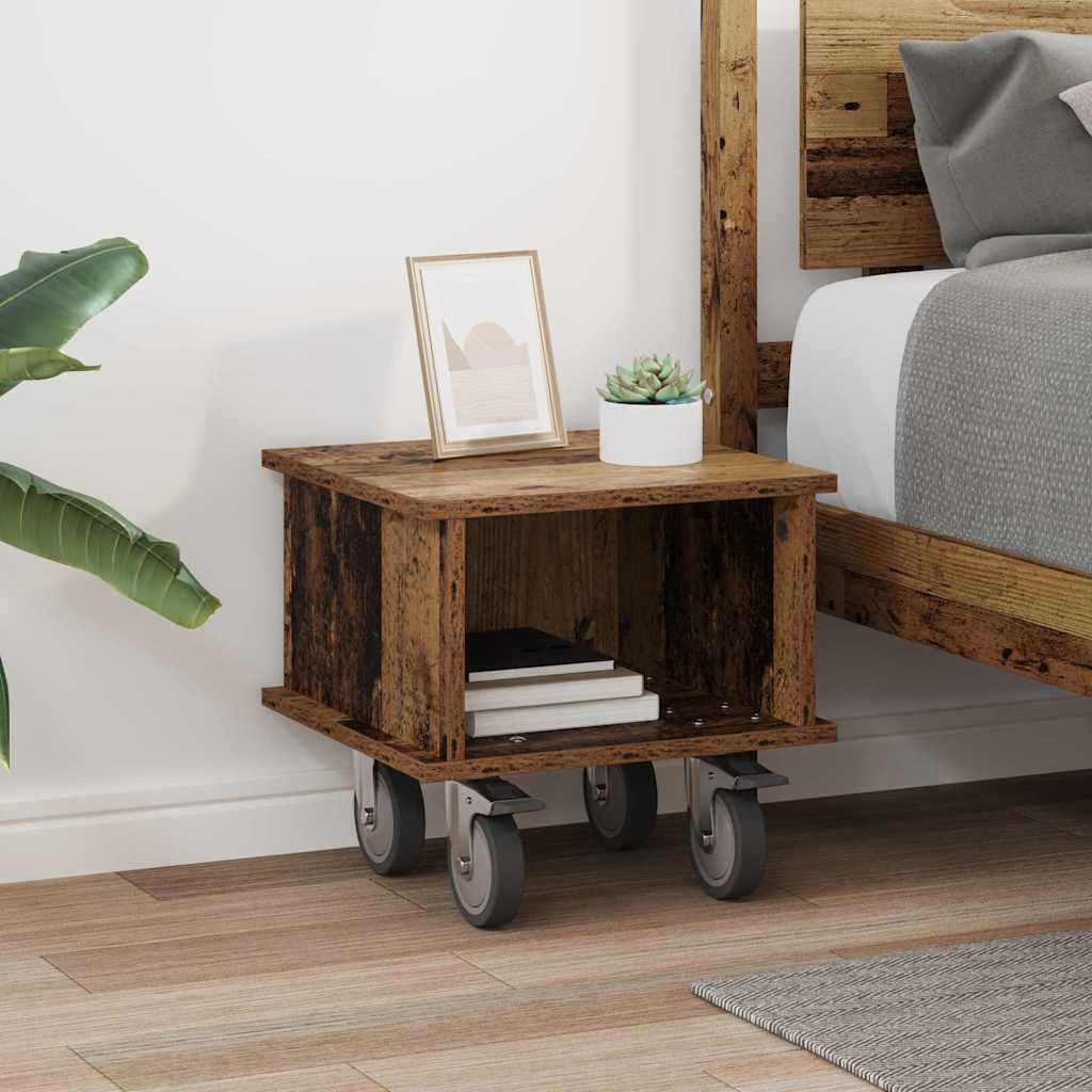 TV-bord Gammelt træ 37 x 35 x 35 cm Konstrueret træ