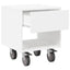Sengebord 2 pcs Hvid 40,5 x 40 x 48 cm Konstrueret træ
