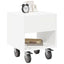 Sengebord 2 pcs Hvid 40,5 x 40 x 48 cm Konstrueret træ