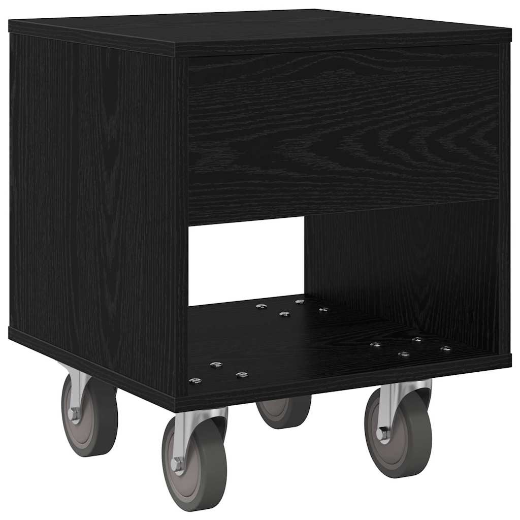 Sengebord Sort eg 40,5 x 40 x 48 cm Konstrueret træ