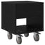 Sengebord 2 pcs Sort eg 40,5 x 40 x 48 cm Konstrueret træ