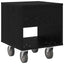 Sengebord 2 pcs Sort eg 40,5 x 40 x 48 cm Konstrueret træ