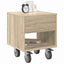 Sengebord 2 pcs Sonoma eg 40,5 x 40 x 48 cm Konstrueret træ