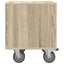 Sengebord 2 pcs Sonoma eg 40,5 x 40 x 48 cm Konstrueret træ