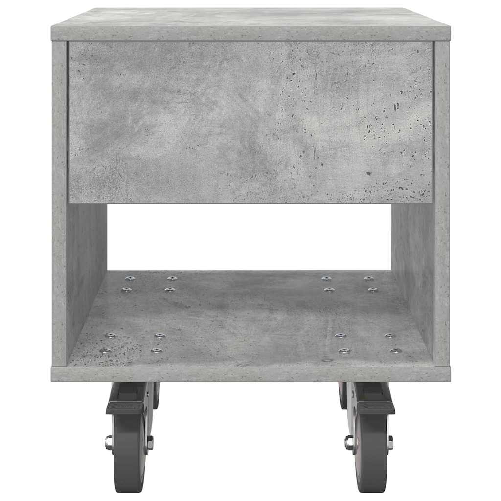 Sengebord Beton Grå 40,5 x 40 x 48 cm Konstrueret træ